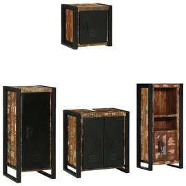 vidaXL Badezimmermöbel-Set 4-tlg. Braun