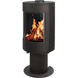 Kaminofen Maura 7 kW, Holzscheitlänge 500 mm, 1100x506x506 mm, mit kühl bleibendem Griff