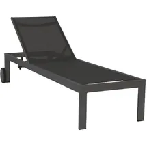 Gardenson Rimini Rollliege 198 x 60 x 35 cm anthrazit/carbon inkl. Rollen