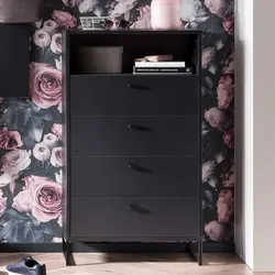 Schubladenkomode mit Bügelgestell aus Metall Made in Germany