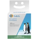 G&G Schriftband 12mm x 4m sw-ws komp. m. Dymo S0721520/ 91220