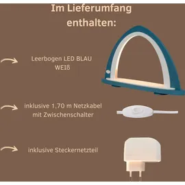 Weigla LED Schwibbogen »Weihnachtsdeko, Made in Germany« 1 Stk. Leerbogen zum Selbstbestücken blau
