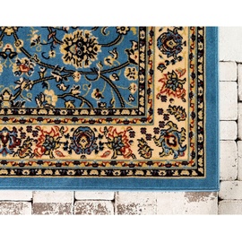 Myflair Zarin Hill Orientteppich 66 x 91 cm hellblau/elfenbeinfarben