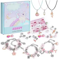 LuxusKollektion Schmuck-Adventskalender Bastelset Armbänder Mädchen Adventskalender Füllung 4 12 Rosa-A rosa