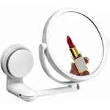 Odipie - Kosmetikspiegel zur Wandmontage, faltbarer 3-fach-Vergrößerungsspiegel mit Saugnapf, Vergrößerungsspiegel, Schminkspiegel, Badezimmerspiegel