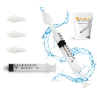 DOMUS® 1 Spritze Nasenspülungen + 3 Silikonspitzen Nasenspülset für Kinder und Erwachsene - Baby Nasendusche