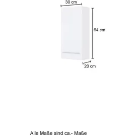 Held Hängeregal 30 x 64 x 18 cm Grau