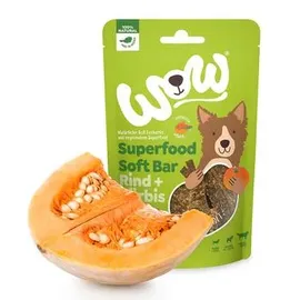 Wow Superfood Soft Bar Rind mit Kürbis