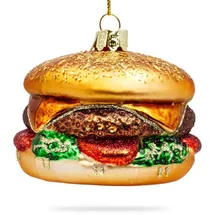 SIKORA BS469 Hamburger Christbaumschmuck Glas Figur Weihnachtsbaum Anhänger