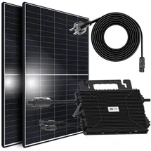 sunniva Balkonkraftwerk 850/800W Solaranlage mit 800W Astro-Energy Micro Wechselrichter 2 x 425 W