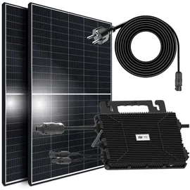 sunniva Balkonkraftwerk 850/800W Solaranlage mit 800W Astro-Energy Micro Wechselrichter 2 x 425 W