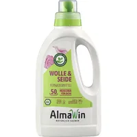 AlmaWin Wolle & Seide Lavendel 750ml, Feinwaschmittel, 50 Waschladungen