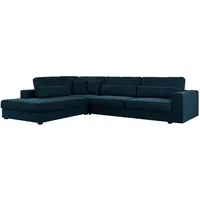 ECKSOFA Savona Dunkelblau Velvet - links