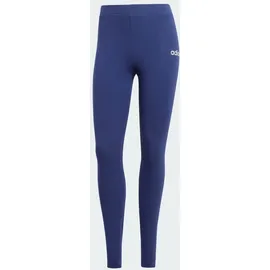 adidas Essentials Linear Cotton Leggings Dark Blue / White S