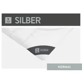 SPESSARTTRAUM Faserdecke Silber - B/L ca. 155.00x220.00
