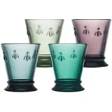 La Rochère Biene Abeille Wassergläser 4er Set bunt