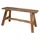 Buri Schuhbank 90 x 45 x 35 cm Sitzbank / braun