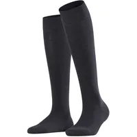 Falke Damen Kniestrümpfe Softmerino KH, lange Socken, einfarbig Dunkelblau 39-40