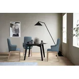 Stressless® Polsterstuhl Laurel, High Back mit Armlehne, Größe L, mit abgerundeten Beinen in Schwarz blau