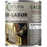 Contura KH Lasur 3in1 Holzlasur Holzschutzlasur UV- Holzschutz Dünnschichtlasur Holzöl Wetterschutz (R01019 Sand Graubeige, 1 Liter)
