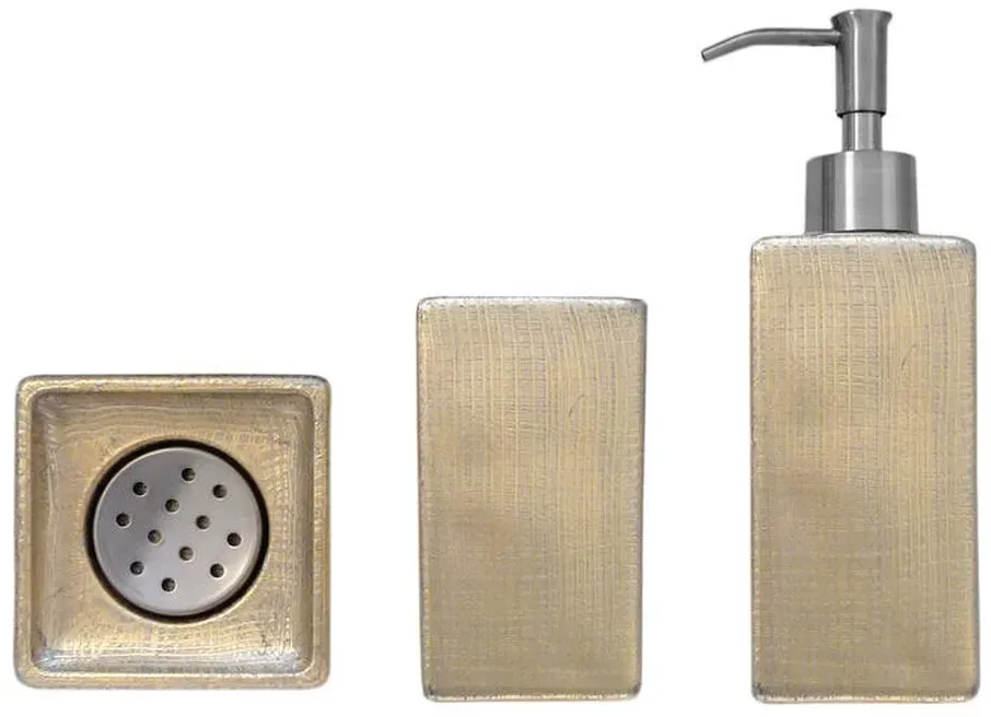 Glassdesign VENICE Becher VEN02OA - Gold-Silber