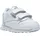 Reebok Classics Leather 2v Velcro Babyschuhe - White / Carbon / Vector Blue, 22.5 EU