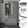 Set One by Musterring Standvitrine Reno 92 x 42 x 185 cm Grau
