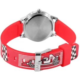 Citizen QC29J334Y 34 mm Kunststoffgehäuse Grau Kunststoffarmband Rot