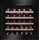 Amica WK 341 210 S Einbau-Weinkühlschrank/Weintemperierschrank/schwarz/max. 40 Flaschen,