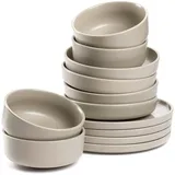 LEONARDO ROMA 12-teilig beige 12 Stk., Keramik, Geschirr-Sets, Geschirr-Set, Service, Spülmaschinengeeignet