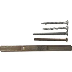 GRUNDMANN GEOS Stift- und Schraubenset für Variante D6K - für WG GEOS Drückergarnituren , 57 - 62 mm