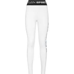 PLEIN SPORT Damen Tight Leggings, Wei?, S