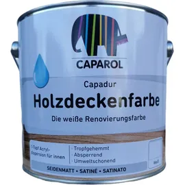 Caparol Capadur Holzdeckenfarbe weiß seidenmatt 2,5 l