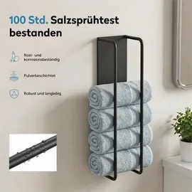 doporro Tavrin-03 Handtuchhalter ohne Bohren Schwarz
