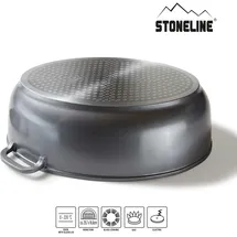 STONELINE Gourmet Bräter 39 x 26 cm grau