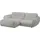 BeType Ecksofa "Be Fluffy", silber (silber grau), B:269cm H:87cm T:184cm, 100% Polyester, Sofas, Ecksofa, Softes Sitzgefühl, moderne Kedernaht, hochwertiger Bezug