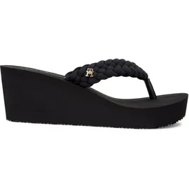 Tommy Hilfiger Th Wedge Braided Summer Sandal Black 38