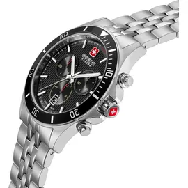 Swiss Military Flagship Heritage Chrono Silber/Schwarz 42 mm SMWGI0007601