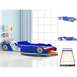 vidaXL Rennwagen-Bett 90 x 200 cm blau