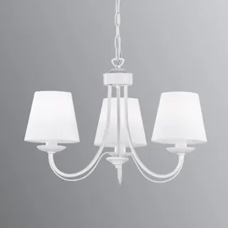 Trio Kronleuchter Cortez Weiß max. 28 Watt