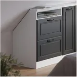 Vicco Dachschrägenschrank Rion 60 x 81,6 x 46 cm Anthrazit/Weiß