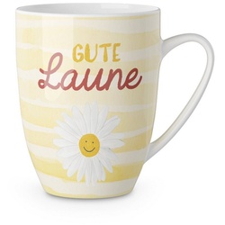 La Vida Tasse Kaffeetasse Kaffeebecher Teetasse Tasse Becher für dich la vida LG, Material: Keramik gelb