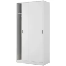 Dmora Schiebetürenschrank 100 x 200 x 50 cm Weiß