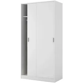 Dmora Schiebetürenschrank 100 x 200 x 50 cm Weiß