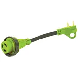 Fultyme Rv Drehverschlussadapter 30 Cm 15a - Green / Black - One Size