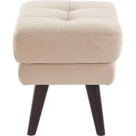 Home Affaire Hocker Hemmink Mikrofaser 58 x 47 x 44 cm Beige
