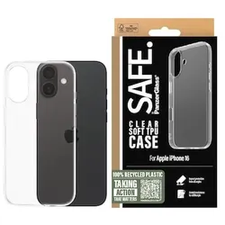 SAFE. by PanzerGlass TPU Case iPhone 16 Transparent