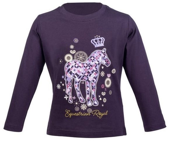 Preisvergleich Produktbild HKM Kids Langarmshirt Langarmshirt -Lola- lila 134/140