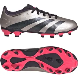 adidas Predator League Kids MG Platinum Metallic / Aurora Black / Turbo 36 2/3
