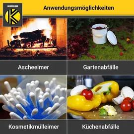 Krüger Mülleimer 10 l Weiß